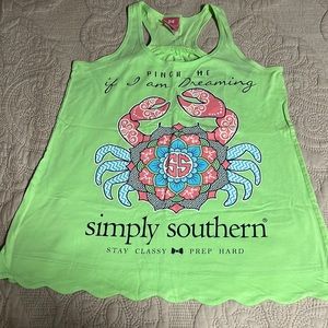 Simply southern tank top